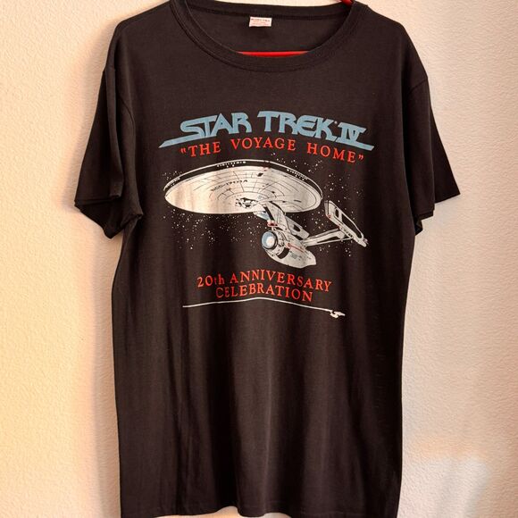 Vintage Star Trek IV 20th Anniversary Celebration Tee – Shirt-Tex Made in USA XL - Picture 3 of 10